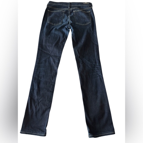 Citizens Of Humanity Ava Jeans Womens 27 Low Rise Straight Leg Dark Blue Wash - Picture 3 of 13